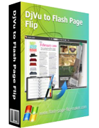 boxshot of DJVU to Flash Page Flip