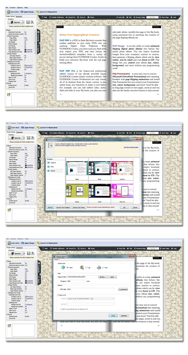 eBook -to-flash-page-flip-screenshots