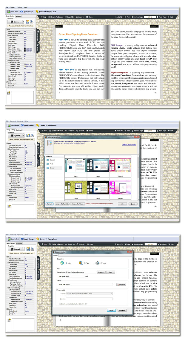 Windows 8 eBook to Flash Page Flip full