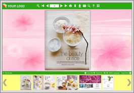 Neat Template of Flash Page Flip Book-Beauty Rice
