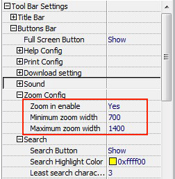 Adjust zoom in size for flash flip book