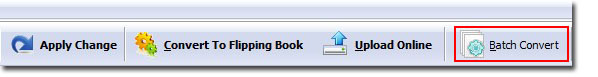 Click “Batch Convert” in tool bar