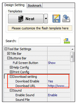 Get to “Download setting > Download Enable” option in Design Setting tool bar