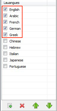 Select the language you need