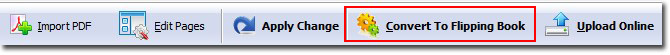 When finished, click “Convert to Flipping Book”