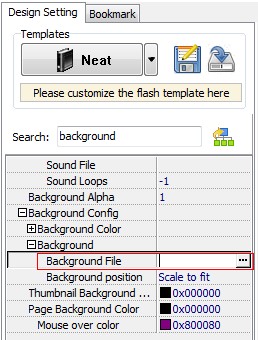 flash page flip book background