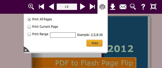 design your own watermark and import it to flash flip book page
