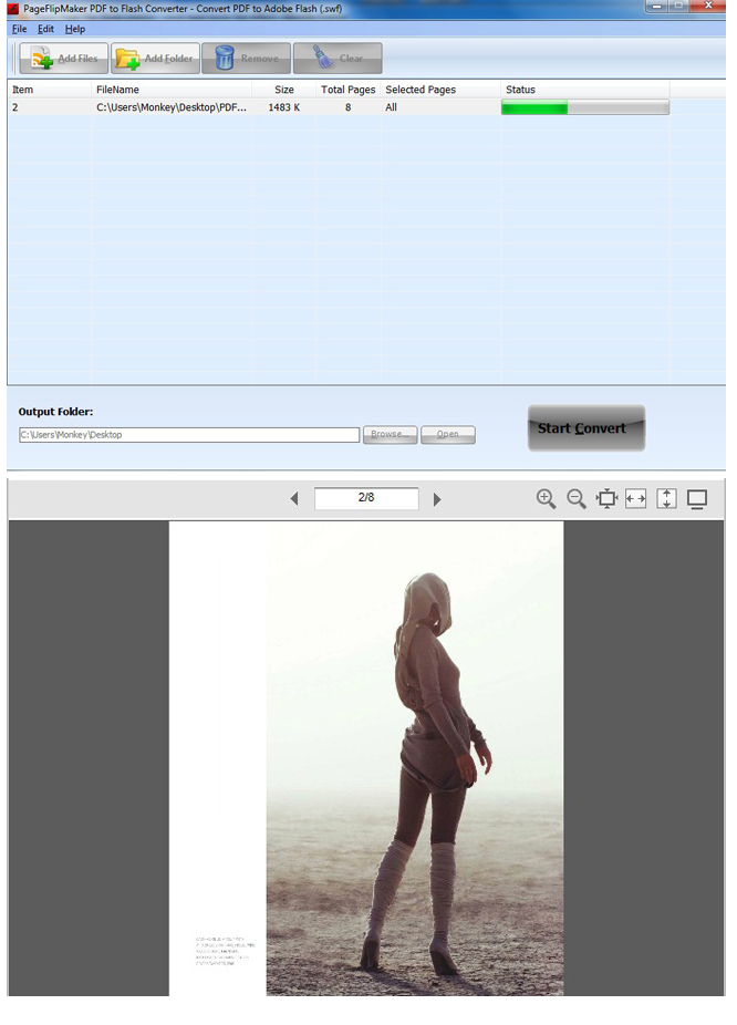 PageFlipMaker PDF to Flash Converter screenshot