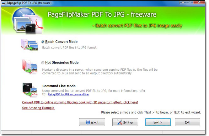 Free PageFlipMaker PDF to JPG 1.0 full