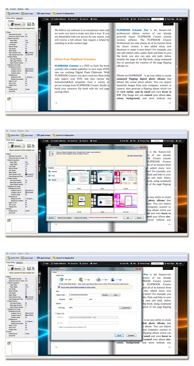 Windows 7 Office to Flash Page Flip 2.6 full