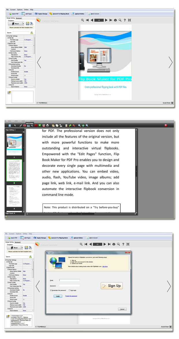 pdf-to-flash-page-flip-pro-screenshots