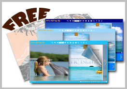 Flash Flip Book theme with Dolphin style