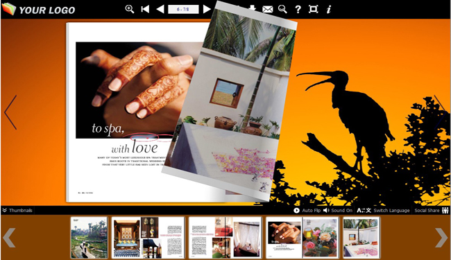 Animal Theme for Flash Page Flip Book