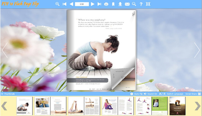 Plants Style for Flash Page Flip Book