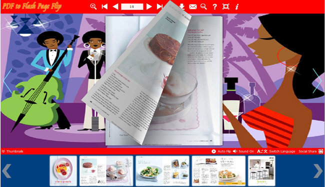 Flash Flip Book Templates of Relaxation Style