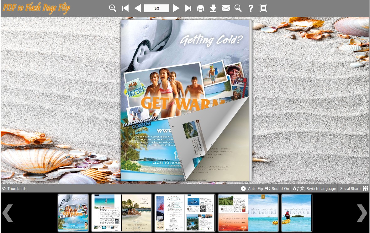 Shell Templates for Flash Flip Book