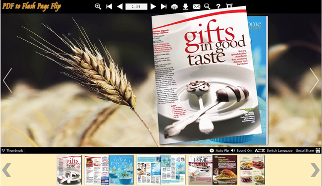 Weeds Style of Flash Page Flip Book
