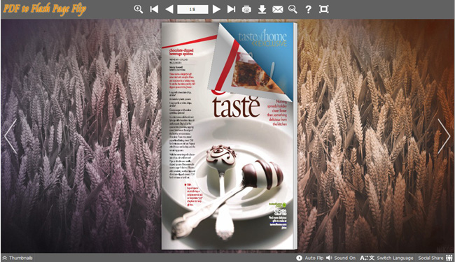 Weeds Style of Flash Page Flip Book